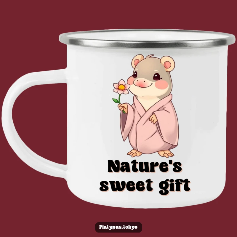 Funny Kawaii Platypus Camping Mug - Cute & Hilarious Outdoor Companion