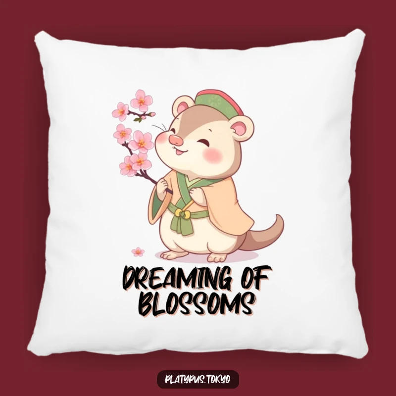 Funny Platypus Blossom Pillow - Cozy & Hilarious Spring Accent