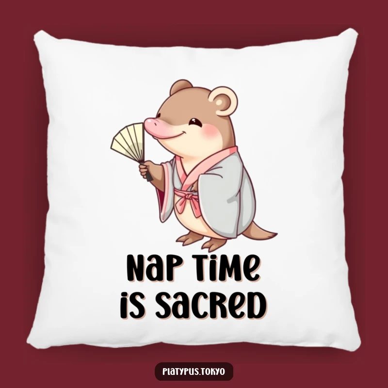 Funny Platypus Kimono Pillow - Cozy & Hilarious Accent for Your Sofa