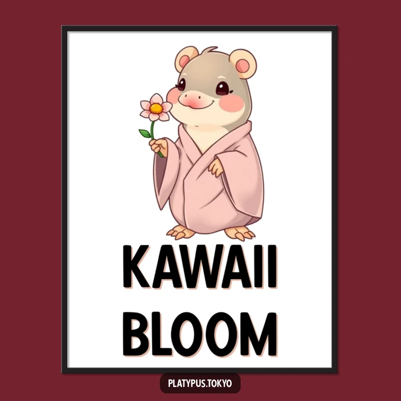 Funny Kawaii Platypus Digital Art - Cute & Hilarious Download
