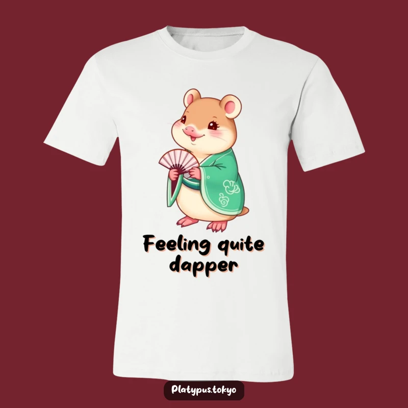 Funny Platypus Kimono T-Shirt - Emerald Green Style for a Quirky, Funny Look